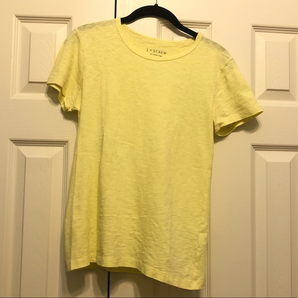 JCrew yellow shirt
